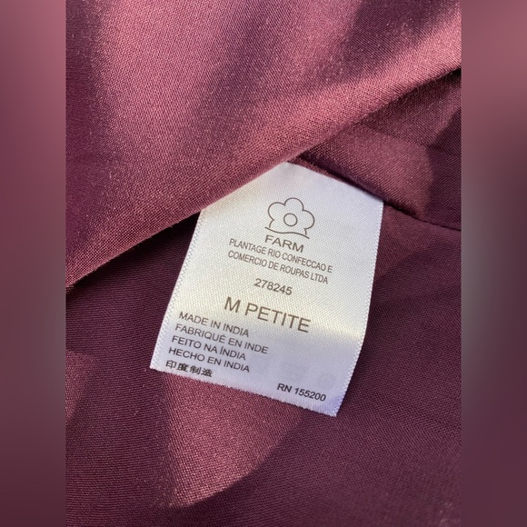 FARM RIO MAXI DRESS M petite Made in India - Picture 9 of 14